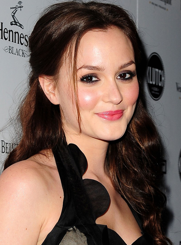 Leighton Meester S Half Up Half Down Hairstyle