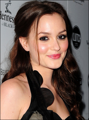 cute half up half down hairstyles. Leighton Meester#39;s Half Up