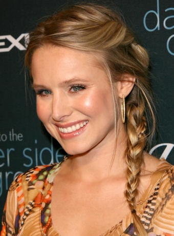 kristen bell hairstyles 2010. Kristen Bell#39;s Braided