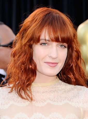 Florence Welch's Red Curly Hairstyle