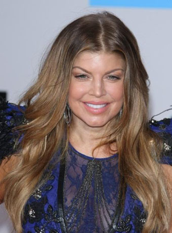 Fergie's Edgy Ponytail Hairstyle with Hair Extension